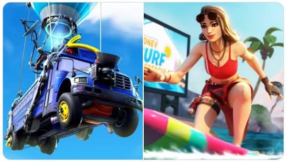 Fortnite battle bus verdwijnt