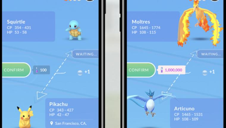 Pokémon Go test voor het eerst mogelijk om op afstand te ruilen met andere