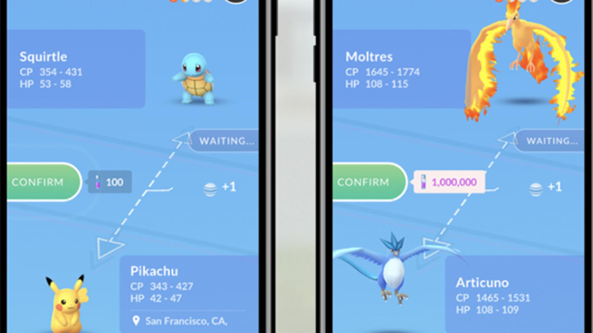 Pokémon Go test voor het eerst mogelijk om op afstand te ruilen met andere