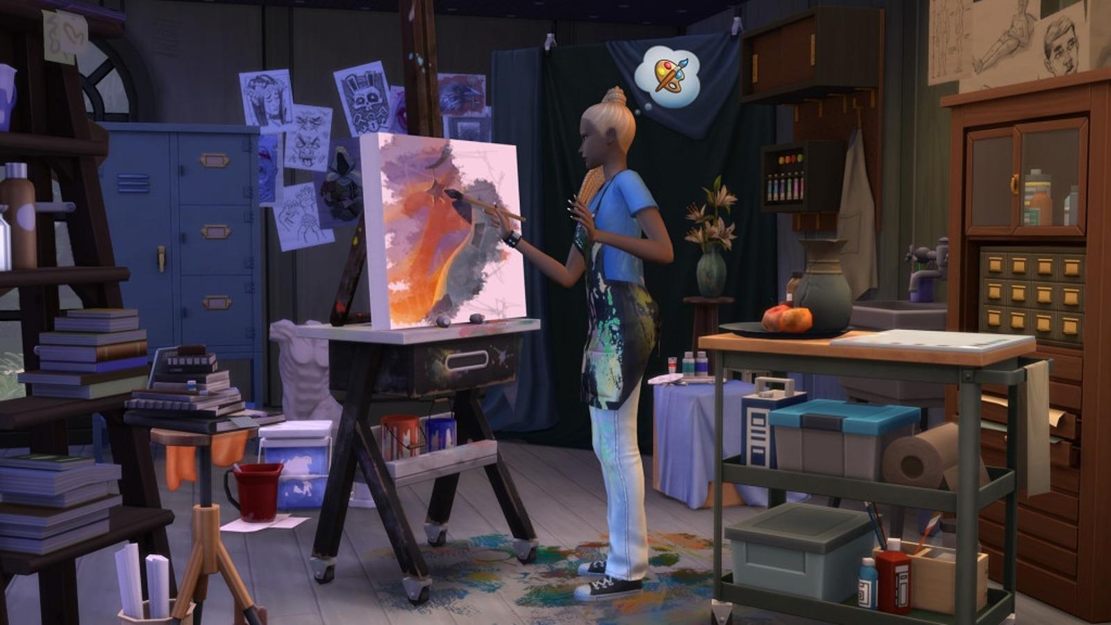 De Sims 4 Artist Studio en Storybook Nursery komen volgende week uit