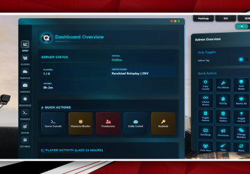 Quasar Admin Menu